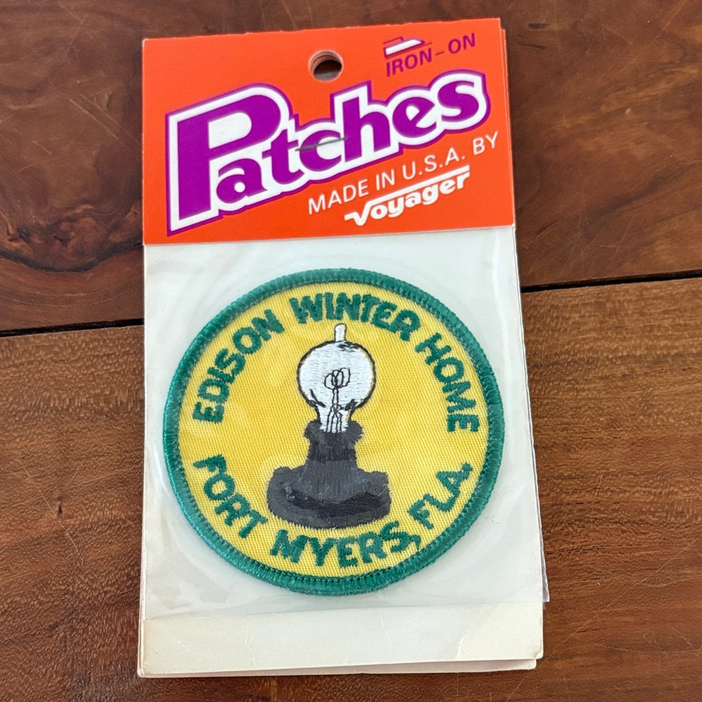 Vintage Edison Winter Home Patch
